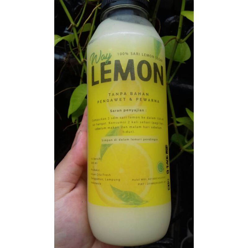 

sale stock Sari Lemon asli way lemon 500 ml