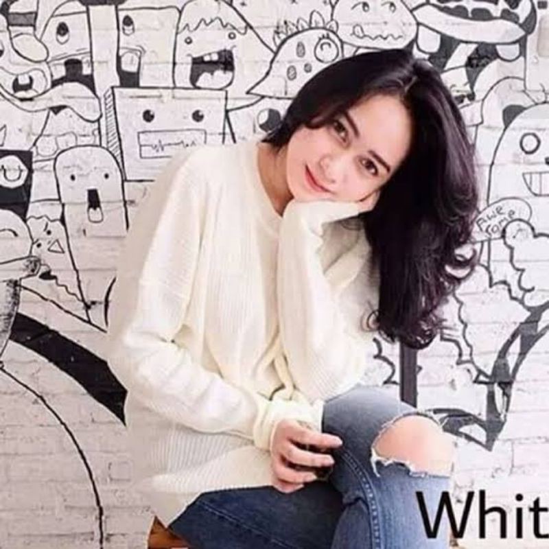 Boxy Jumbo Tebal  XXL| Sweater Rajut Premiun TERLARIS-sweater rajut wanita korea