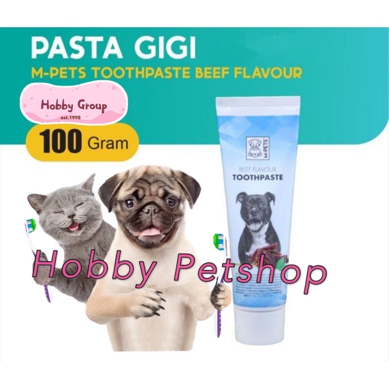 Pasta gigi m-pets - kucing anjing kelinci toothpaste gigi odol hewan pet