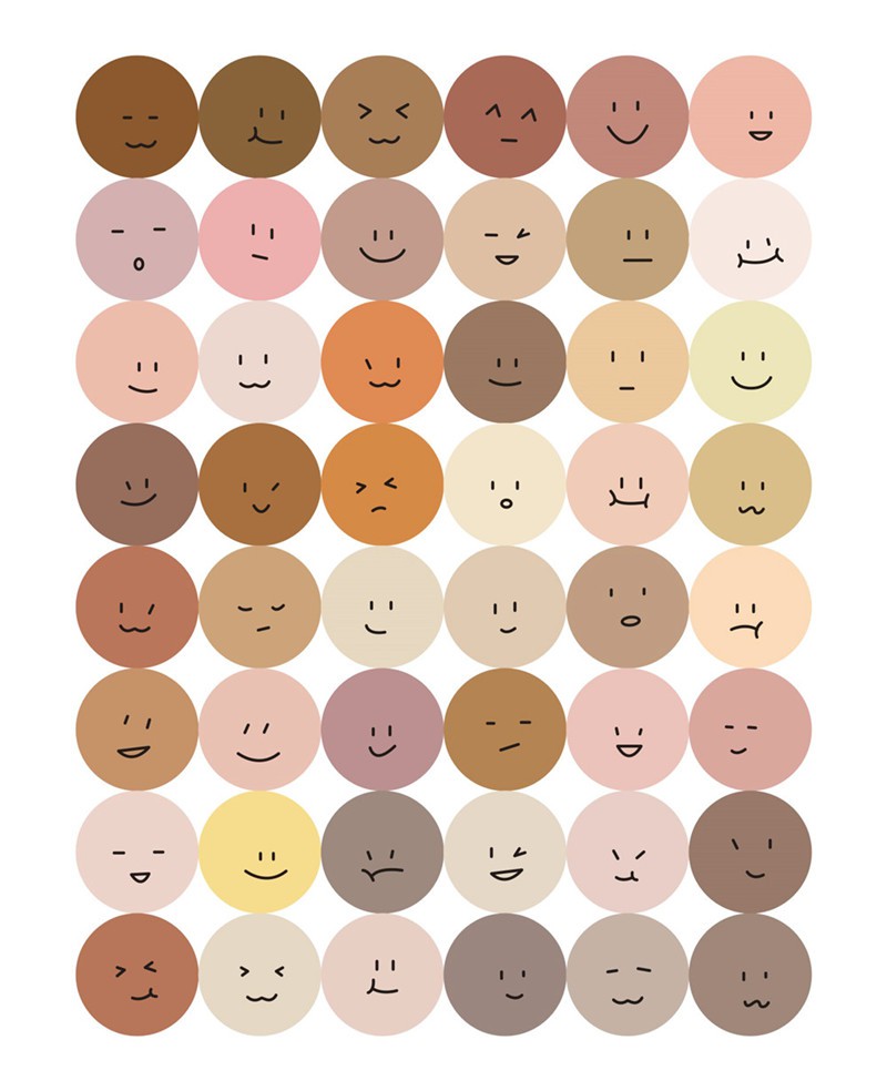 Winzige stiker smile stiker bulat aesthetic warna warni stiker hp aesthetic journal wallpaper sticker deco kertas scrapbook album-2