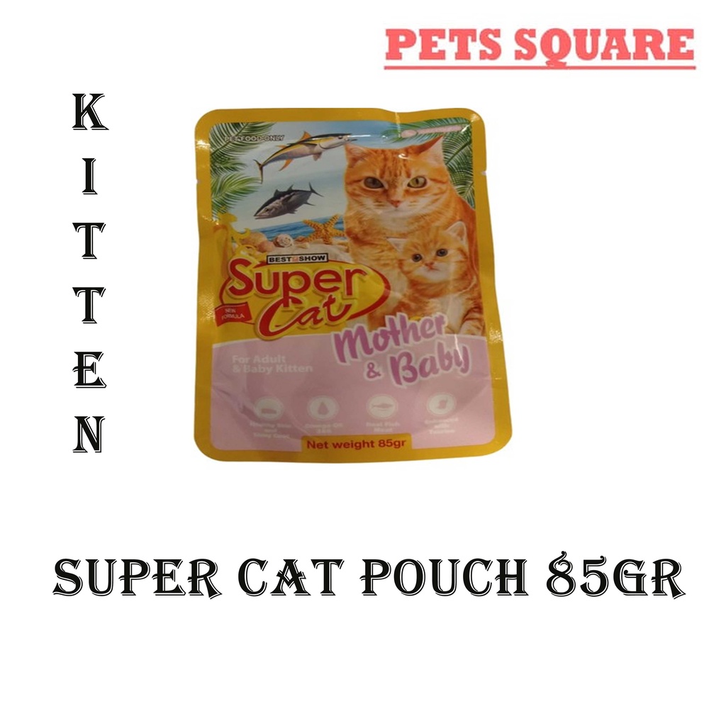 SUPER CAT POUCH KITTEN MOTHER &amp; BABY 85GR