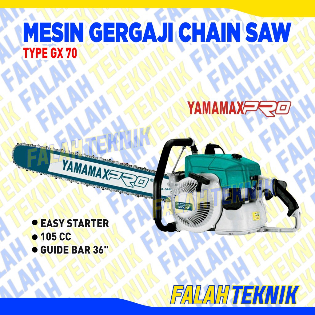 Chain Saw Yamamax PRO GX 070 36 Inch LASER Mesin Potong Batang Dahan