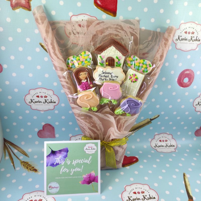 

HAND BUKET KUKIS TEMA MEMASUKI RUMAH BARU