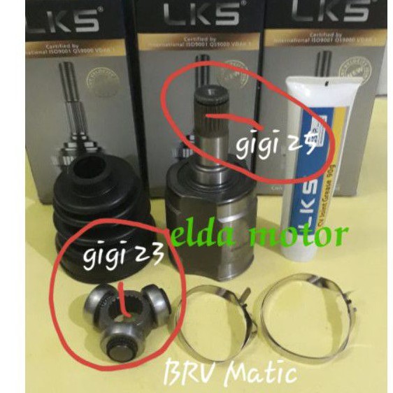CV.Joint Dalam As Kopel Dalam Kohel Honda BRV Metic