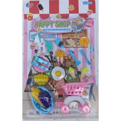 LK 10 - Mainan Happy Shop Deseert &amp; Trolly Supermarket Boneka Kuda Poni LK10