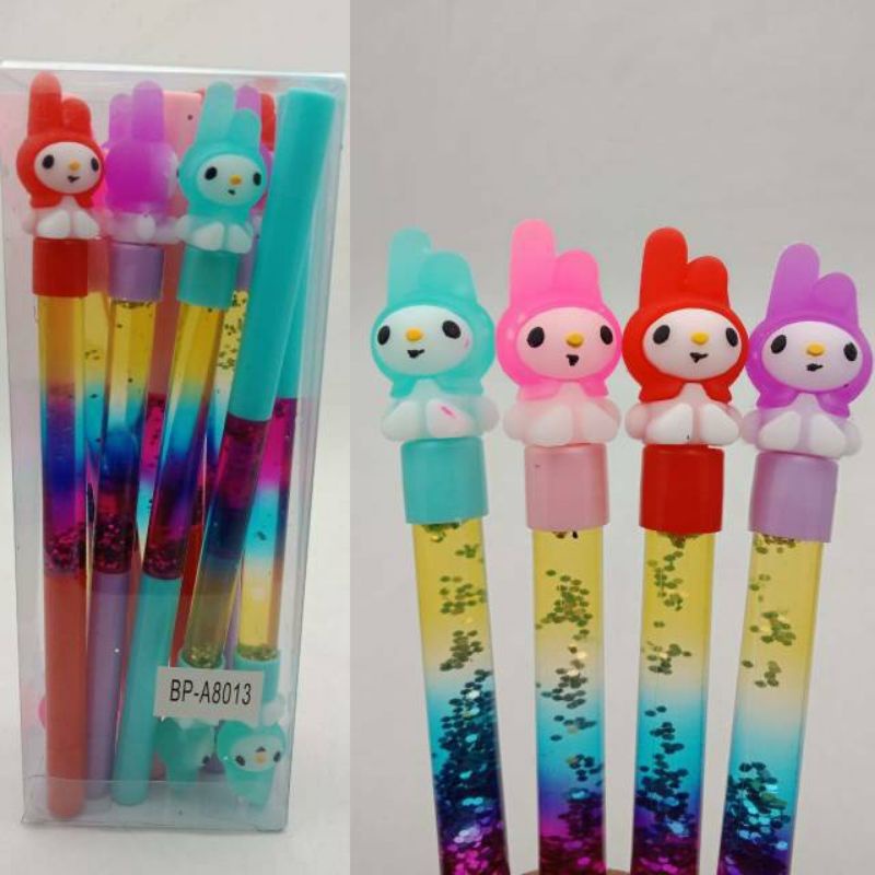 

Pulpen Gel Gelitter Karakter/Pulpen LED Doraemon/Pulpen Lucu
