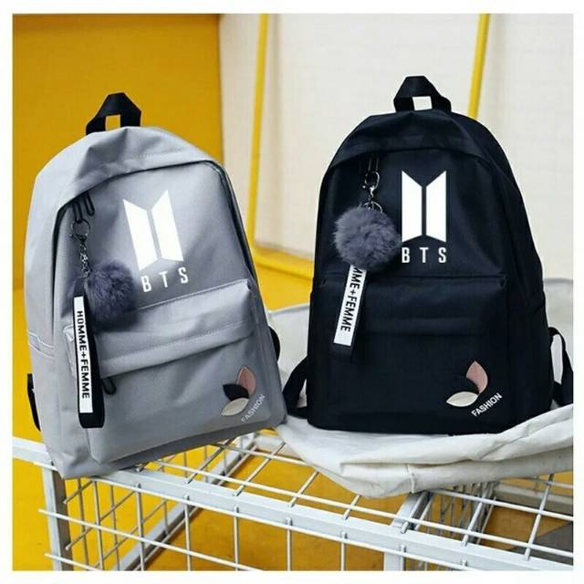 Tas Ransel Anak Sekolah Karakter Bag Backpack Lucu Motif Cartoon BT 21 Cute