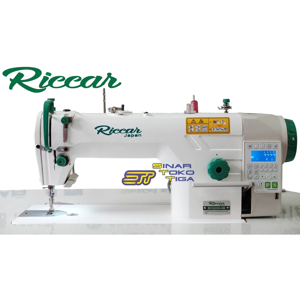 RICCAR RC 9800 MESIN JAHIT SERVO AUTO TRIMMER ( PUTUS / POTONG BENANG OTOMATIS ) HIGH SPEED KONVEKSI