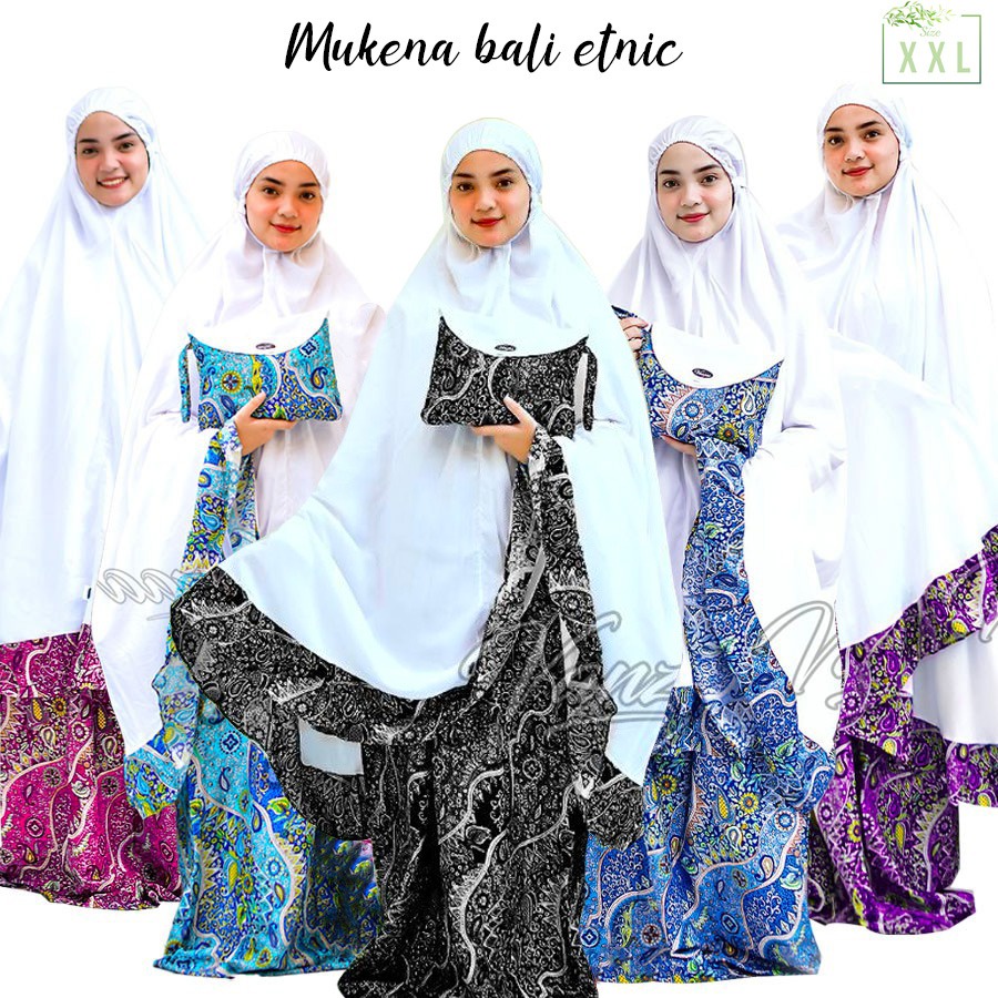 MUKENA BALI SMOKE HANDMADE SAKURA SERUNI AKAR RANTING SUPER JUMBO BY VANZAA 2021