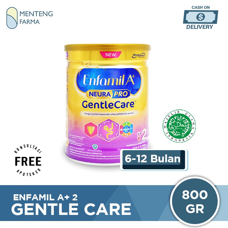 Enfamil A+ Gentle Care Tahap 2 Susu Formula Gangguan Pencernaan 800 Gr