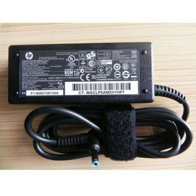 Adaptor charger laptop Ori HP probook pavilion sleekbook 19.5v-3.33A PIN BLUE