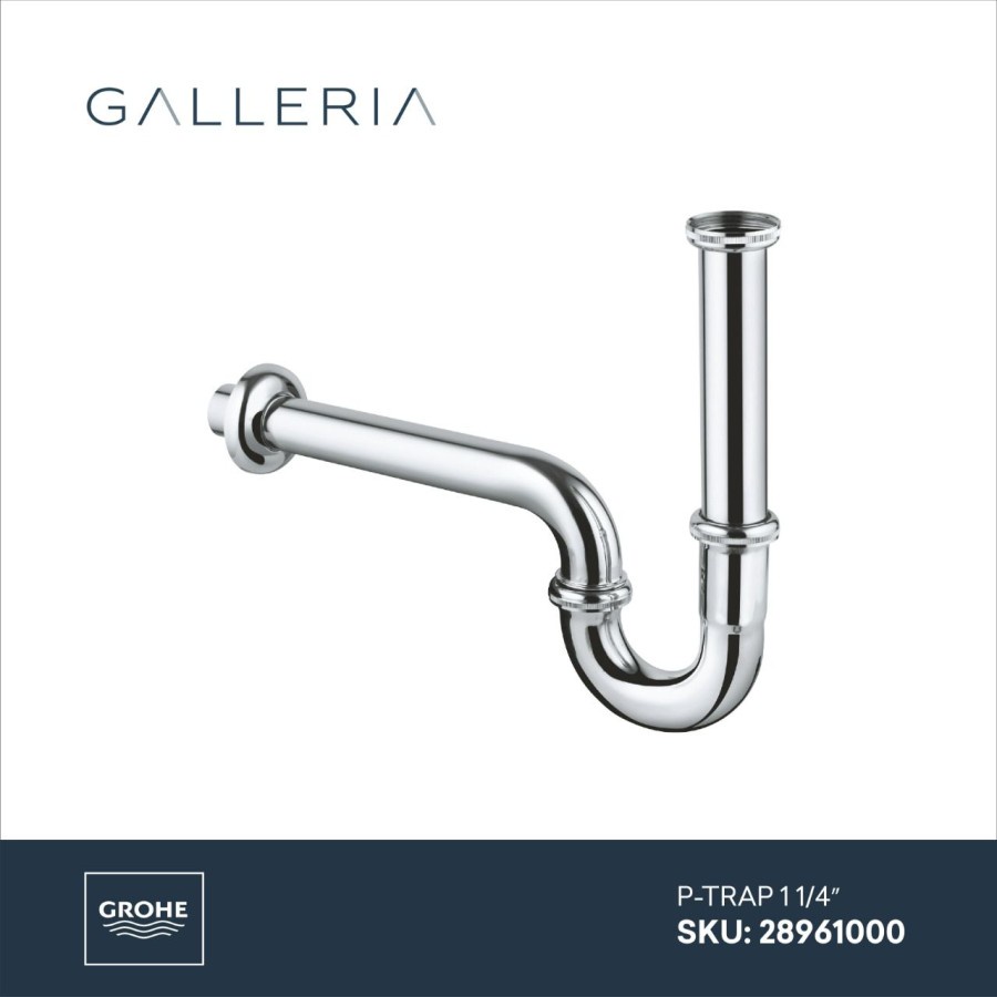 Grohe Sifone For Basin [330MM] 1 1/4' 28961000 / Grohe Leher Angsa Wastafel