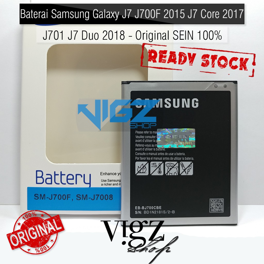 Baterai Samsung Galaxy J7 J700F 2015 J4 J400F 2018 J7 Core 2017 J701 J7 Duo 2018 Original SEIN 100%