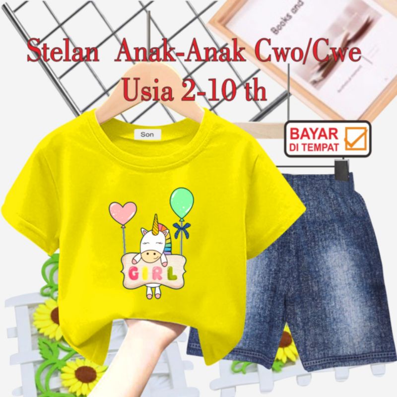 STELAN ANAK PEREMPUAN/CELANA SEMI JEANS USIA 2 THN-10 THN(PONNY GIRL)