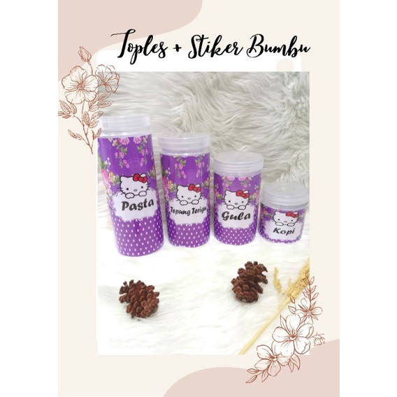 toples free stiker bumbu/toples bumbu motif saby ungu