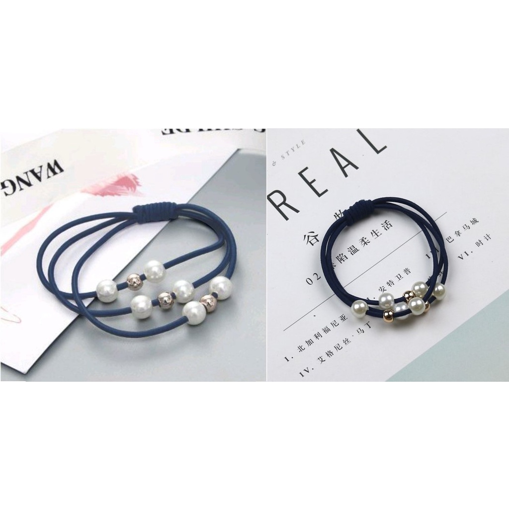 FYGALERY ACC103 Ikat Rambut Body Jewerly Karet Rambut Mutiara Wanita Aksesoris Rambut Fashion Korea Murah-4