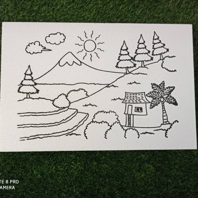 

Styrofoam lukis/mewarnai 12 pcs ukuran 33x50x1cm