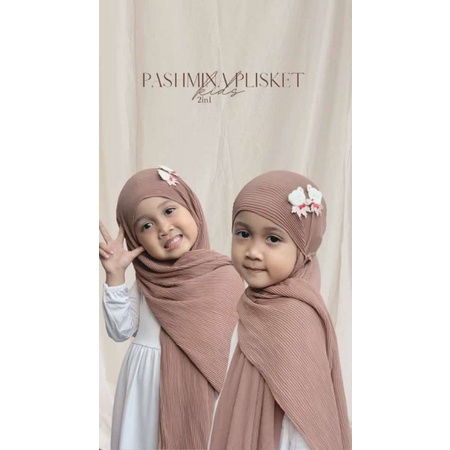 PASHMINA PLISKET KIDS JILBAB HIJAB ANAK LUCU MURAH