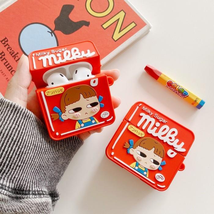 Case Airpods Gen 1 2 Pro Casing Milky Silicone Rubber Airpod Cover