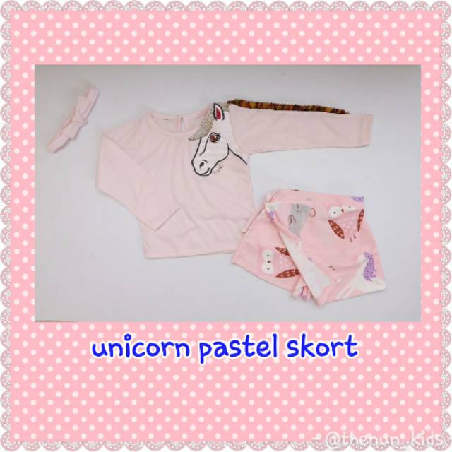 

Unicorn pastel skort