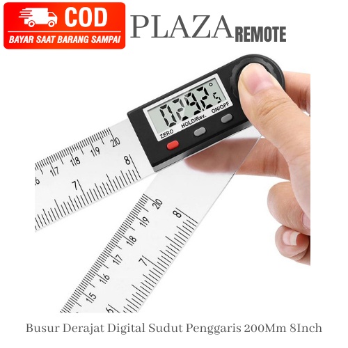 Penggaris SIKU DIGITAL 200Mm PROTRACTOR FINDER 8Inch Sudut Finder Meter 360 Derajat Busur PENGUKUR Derajat