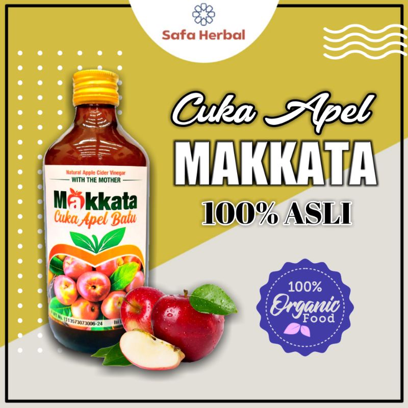 

Cuka Apel Batu 100% Asli Makkata