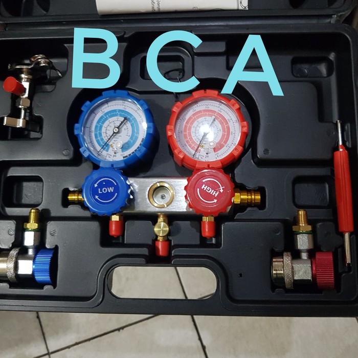 TESTING MANIFOLD AC Mobil Quick Copler BOX Lengkap Komplit TOP