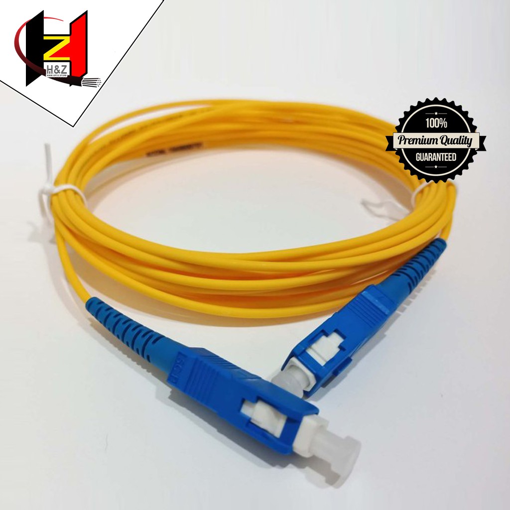 Patchcord SC-UPC To SC-UPC Simplex SM 5 Meter Fiber Optik