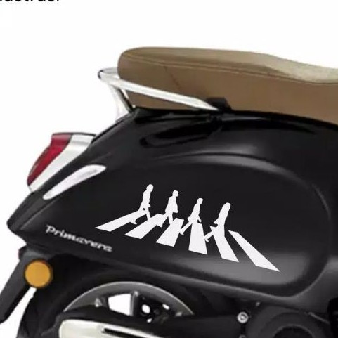 promo stiker sticker motor jalan zebra cross simple keren Scoopy Vespa fino