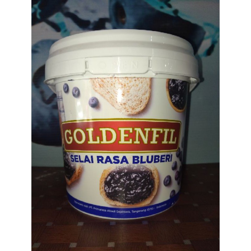 

Goldenfil Blueberry Jam (Selai Bluberi) murah enak packing 1kg