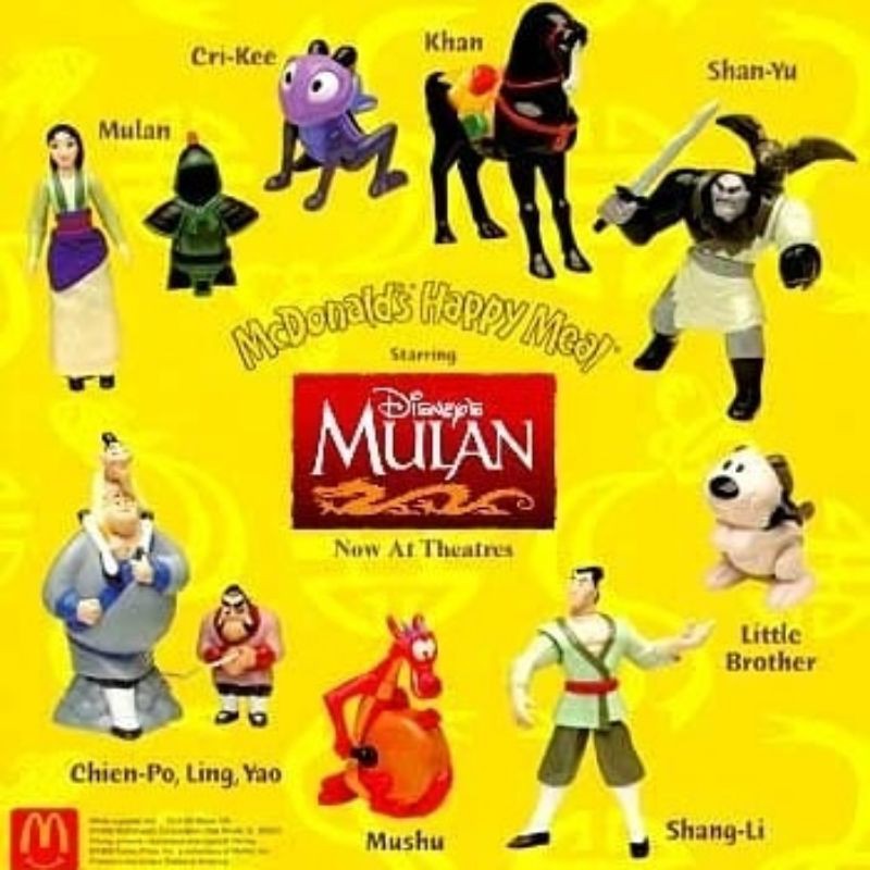 HAPPY MEAL MULAN 1988 MCD MCDONALD TOY FIGURE
