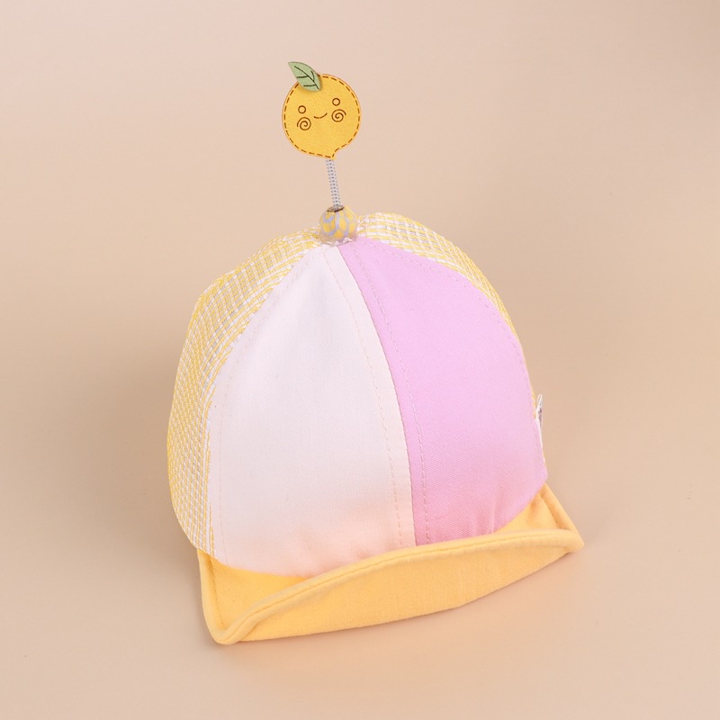 TOPI ANAK ANTI CORONA, FACE SHIELD ANAK, TOPI CORONA ANAK,  FACESHIELD TOPI ANAK, READY STOK!-LEMON KUNING (S/M)
