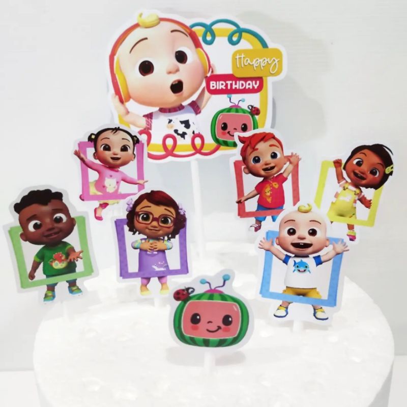 

CAKE TOPPER COCOMELON JEJE AND FRIENDS TOPPER CAKE HIASAN KUE