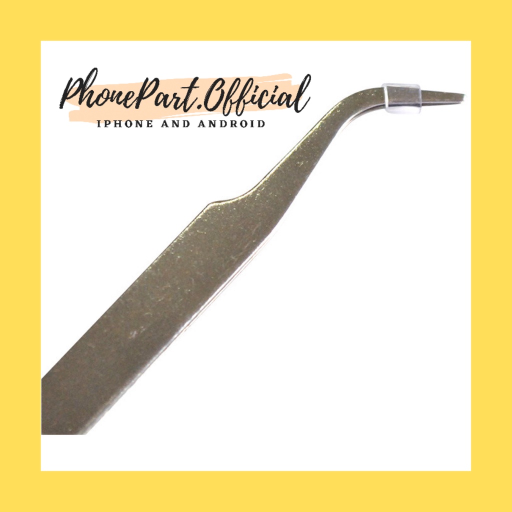 Pinset VETUS Serbaguna Tajam Lurus / Bengkok Stainless Steel Pingset GOOI Sparepart HP Smartphone Bulu Mata Sarang Walet