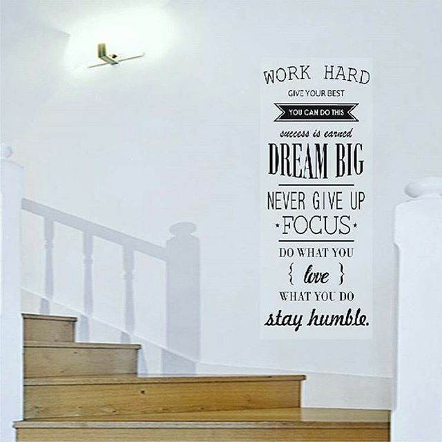 

Puswall - Stiker Dinding / Wallsticker Work Hard / Dekorasi Dinding Tebal / Wall Sticker Custom