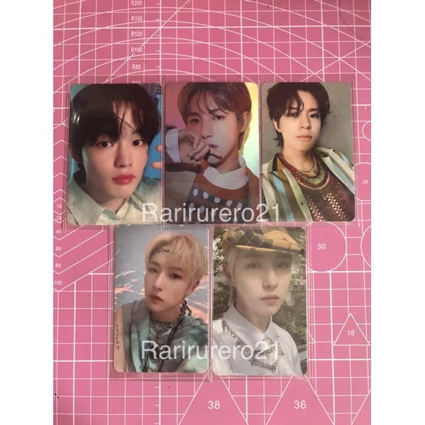Chenle candylab v2 selca, renjun candylab v3 holo, jeno yglobal hs, renjun kihno hf hello ver, futur