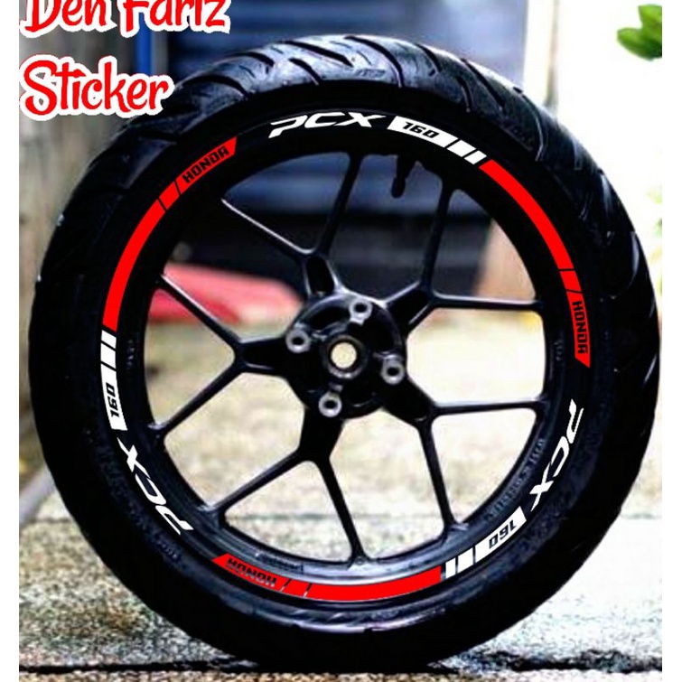 Stiker motor Stiker pcx 160 Stiker velg honda pcx 160 lis velg list velk variasi motor sticker velk