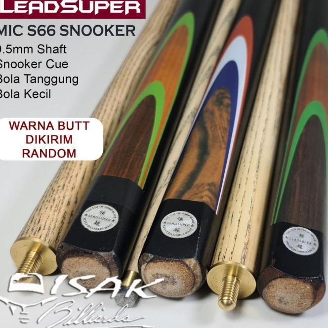 Diskon Mic S66 Stik Bola Kecil - 9.5Mm Snooker Cue Billiard Stick