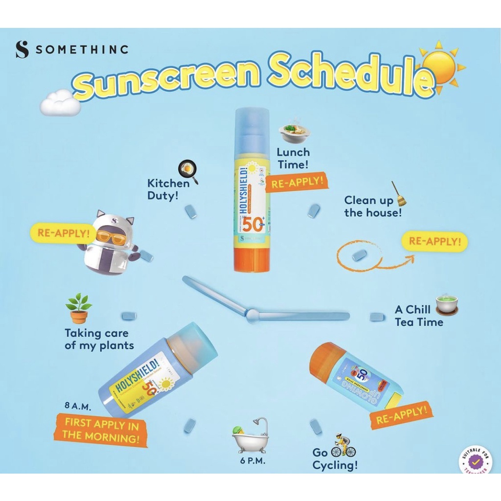 Somethinc Sunscreen Stick, Sunscreen Shake Mist, Sunscreen Comfort Corrector