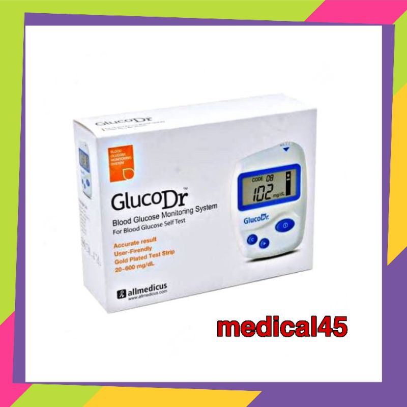 Alat Gluco dr Biosensor - alat cek gula darah - Gluco dr test gula darah