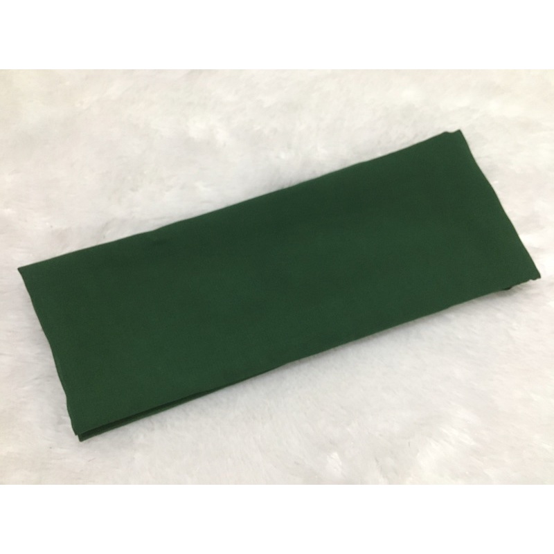 Selendang Sifon Halus / Selendang Chiffon Bali / Senteng Bali (2,4 meter)-Hijau Tua