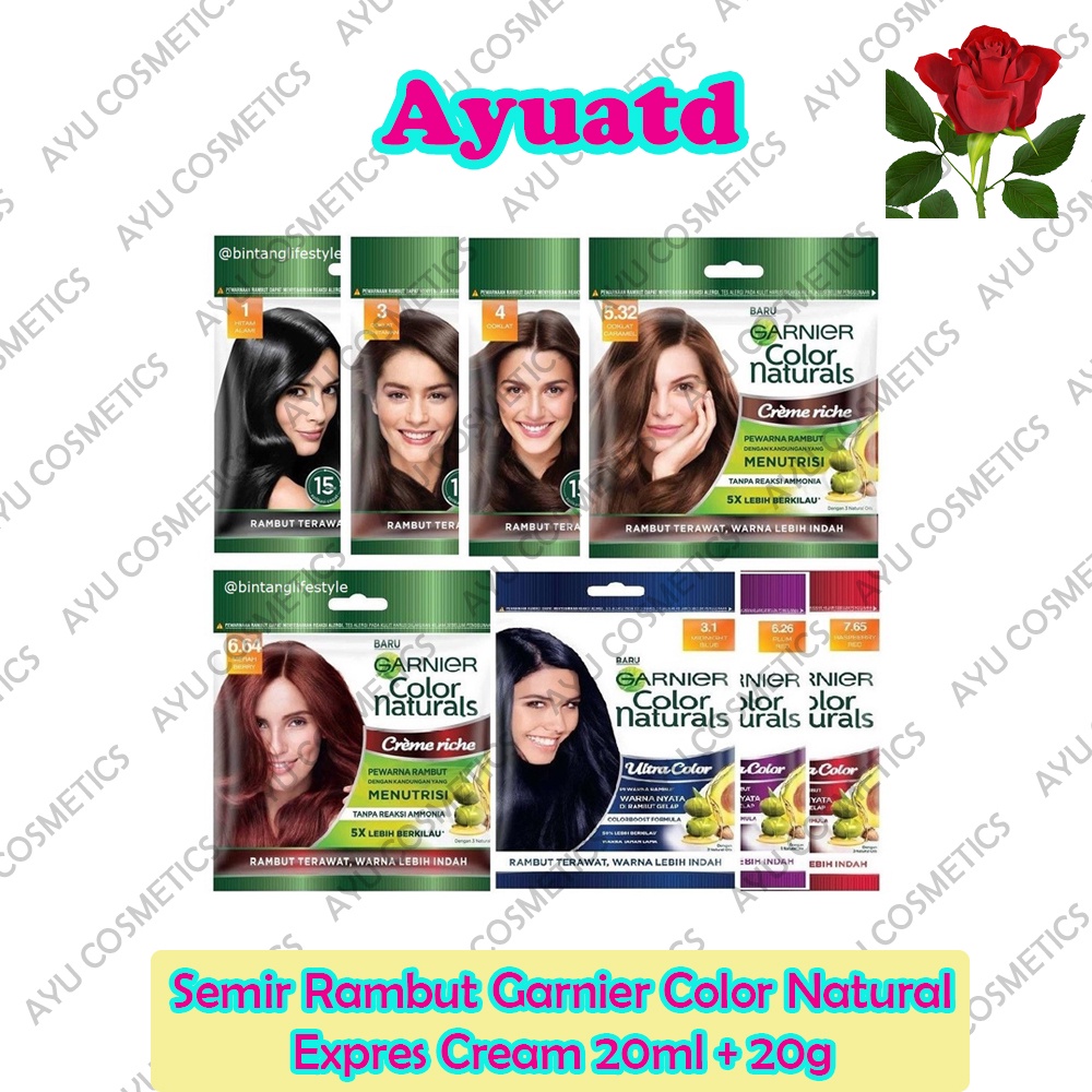 Semir Rambut  Color Natural Expres Cream 20ml + 20g