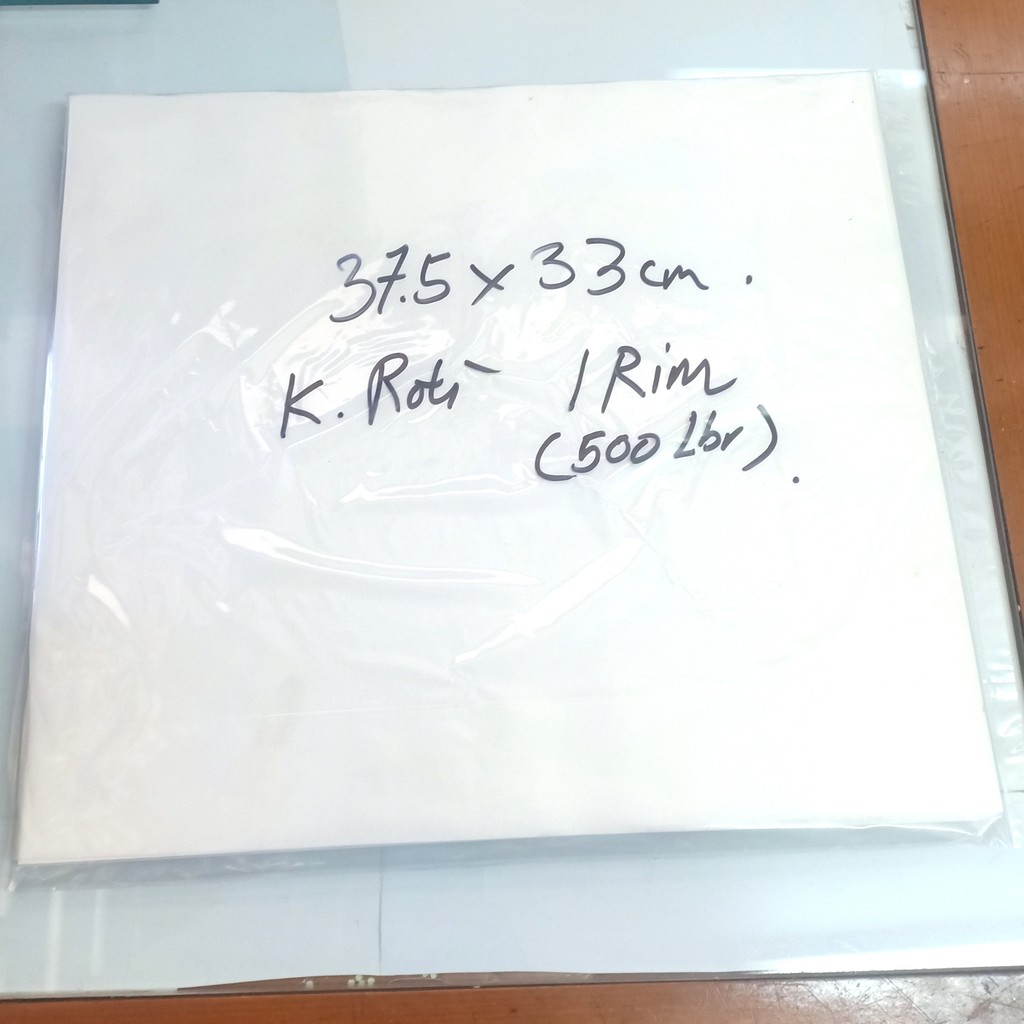 

Kertas Roti / Kebab / Burger 37.5 x 33 cm cm (100 lbr)