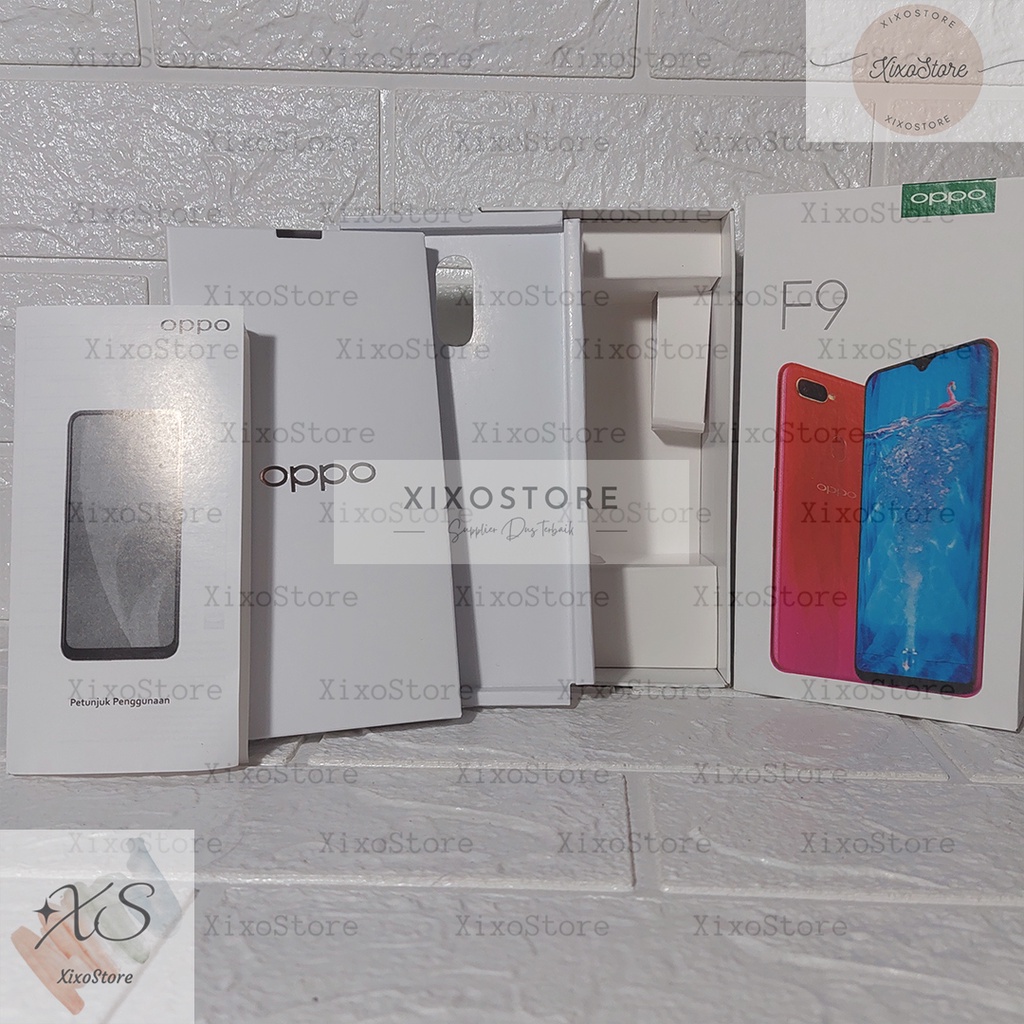 DUS OPPO F9 DAN F9 PRO FREE STIKER DAN FULL AKSESORIS - FULLSET - DUSBOK OPPO