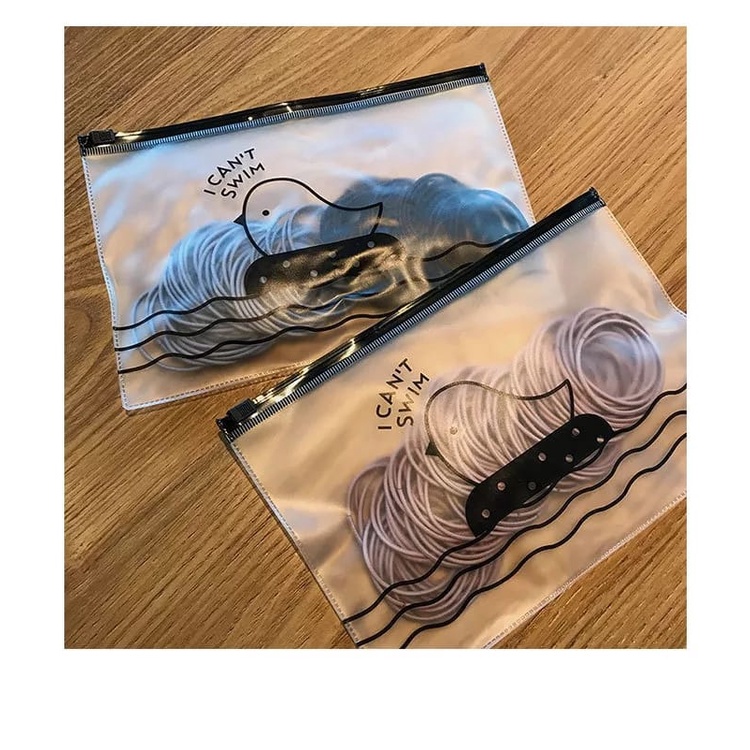 (27AN.ID) COD Ikat Karet Rambut H144 100pcs + pouch Warna Polos Gaya Korea / Ikat Rambut  Elastis Aksesoris Rambut Wanita-4