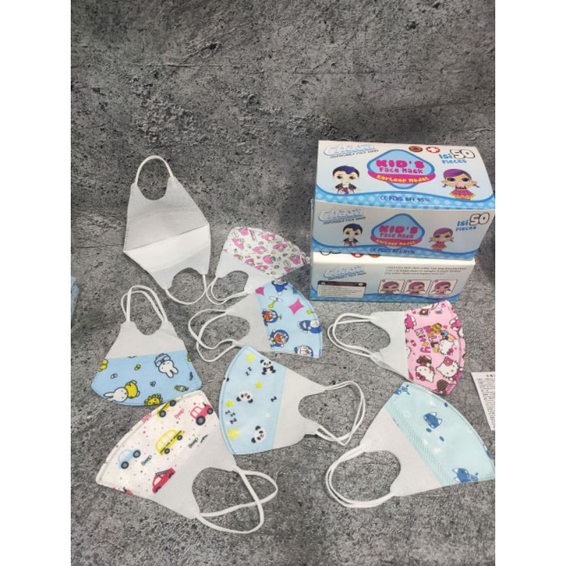 Masker KN95 Duckbill Anak-anak Motif