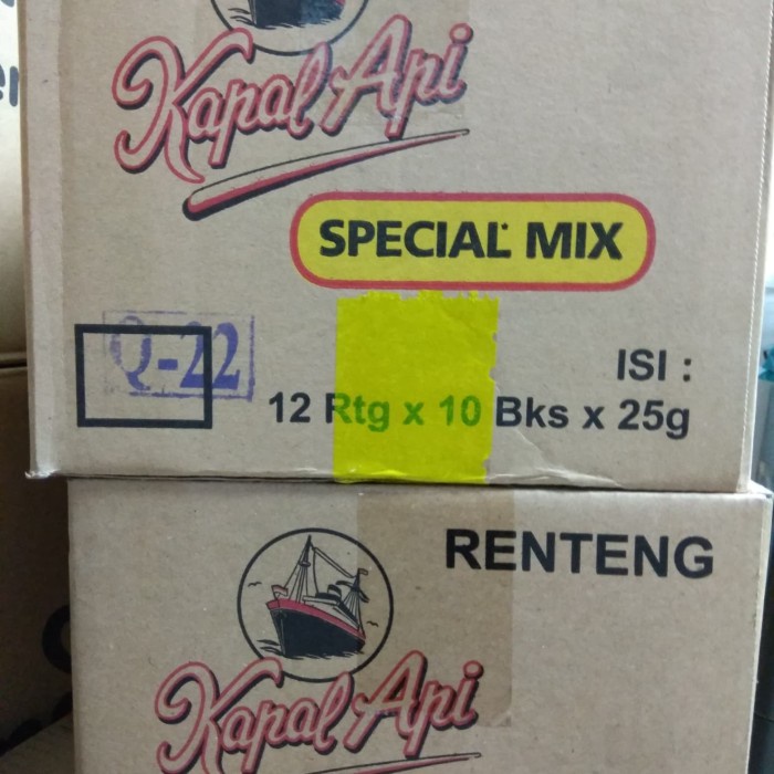 

vf0100f Kopi Kapal Api Special Mix Sachet 25G - 1 Dus Ds20X11