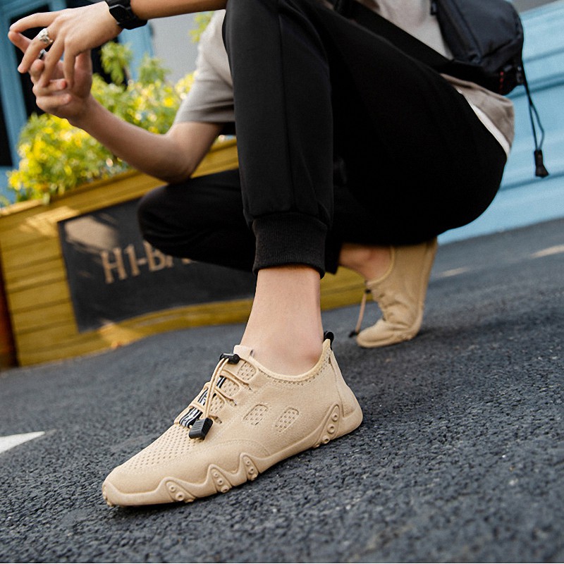 Toread Sepatu Slip On Pria Casual Sepatu Lari Olahraga Bahan Ringan Elegan Cocok Untuk Santai MC103