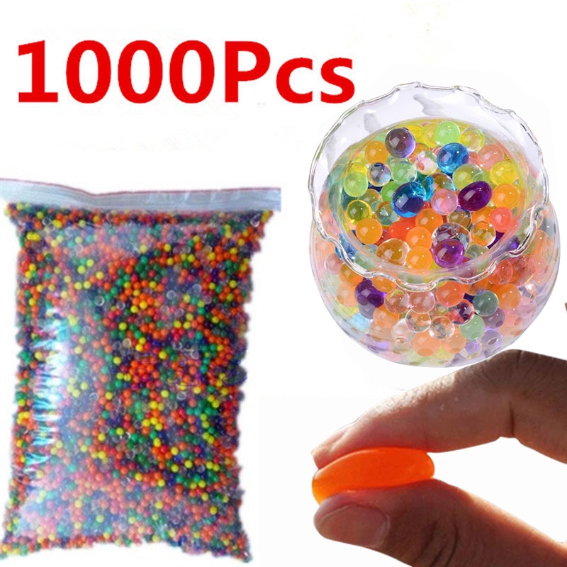 1000pcs / Bag Crystal Floor, Hydrogel Mud Gel Kids Toy Water Beads Growing Water Balls