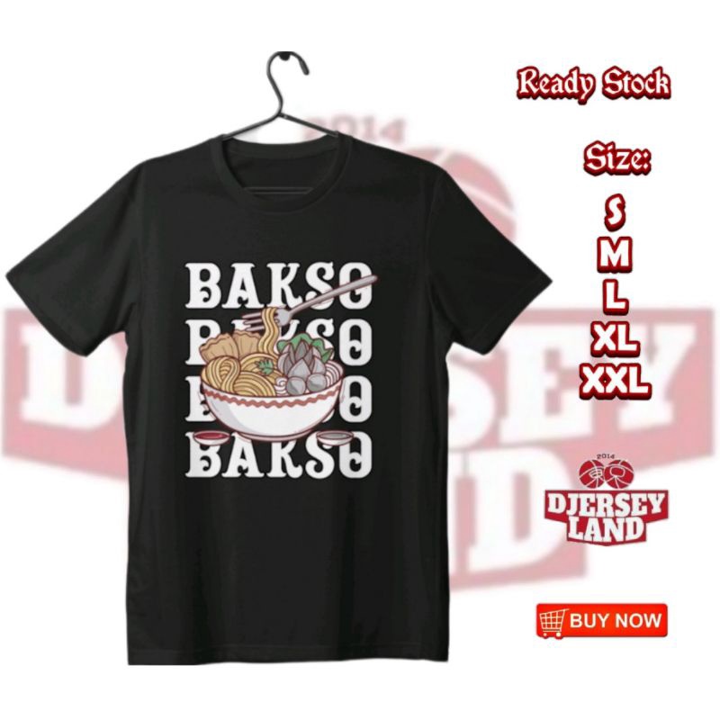 KAOS DISTRO PRIA WANITA BAKSO - COTTON COMBED ADEM